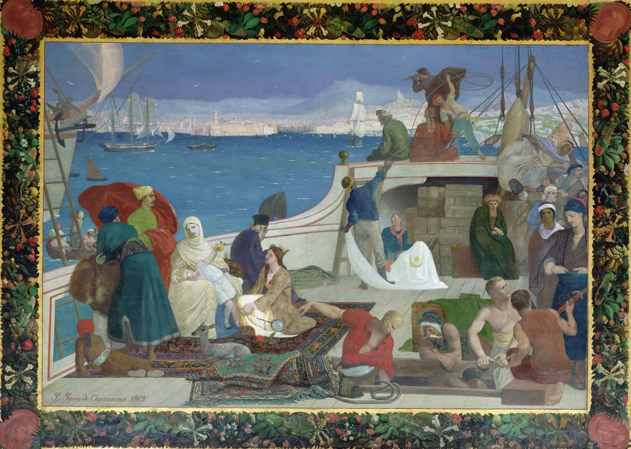 Marsella, Puerta al Oriente, 1869 de Pierre Puvis de Chavannes