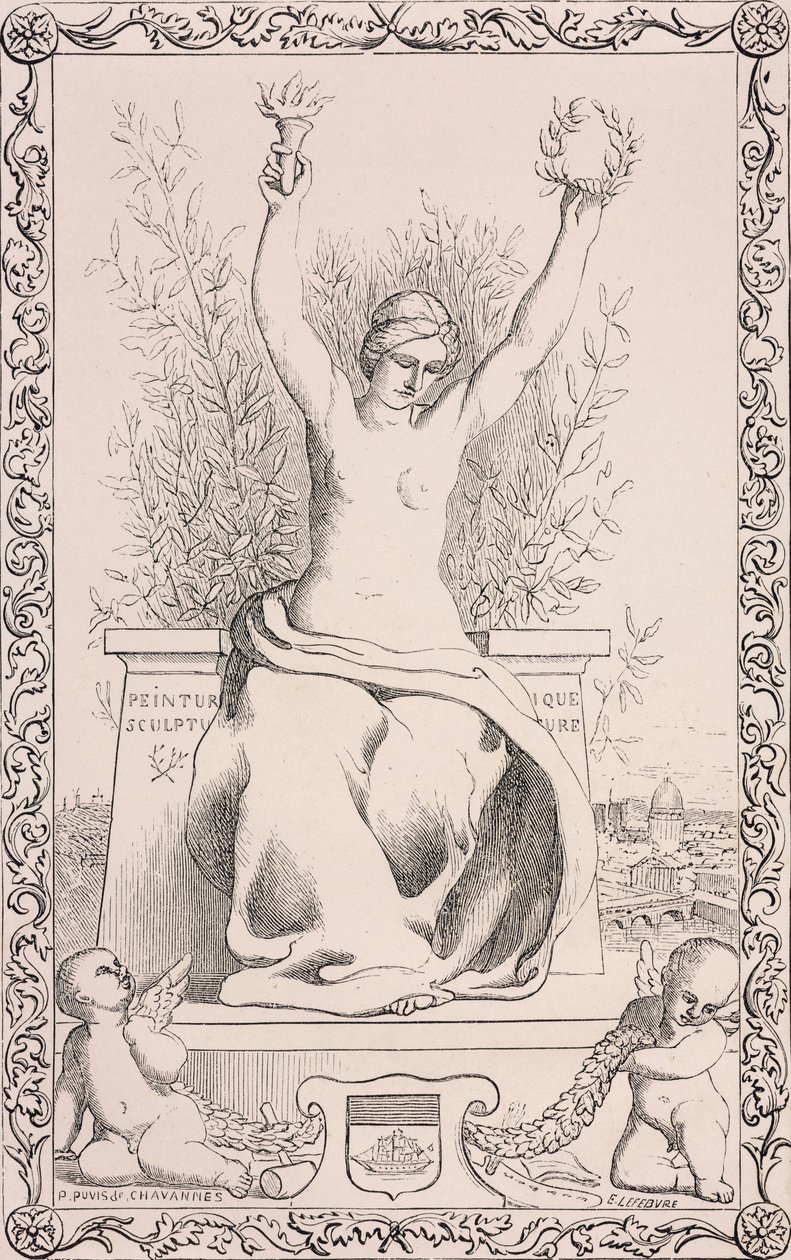 Alegoría de París, siglo XIX de Pierre Puvis de Chavannes