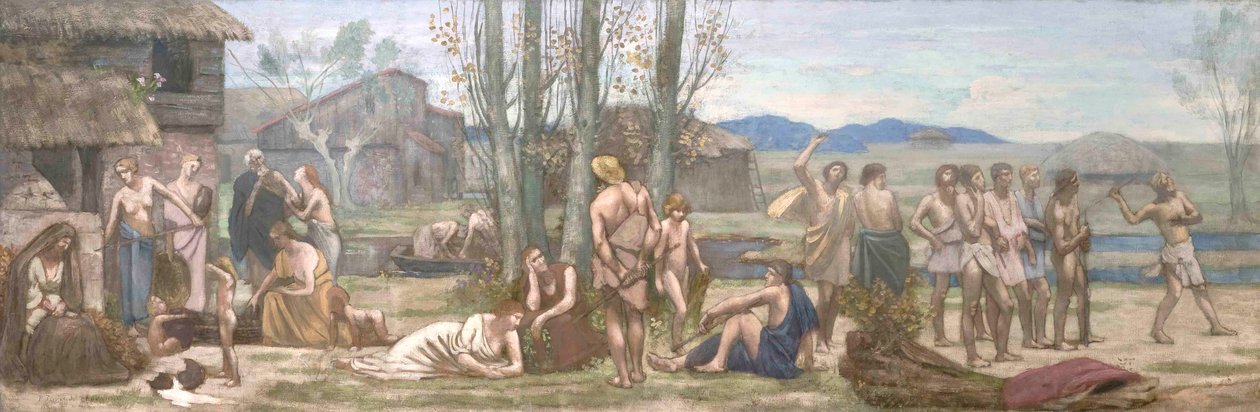 Ludus Pro Patria, o Jugando por la Patria de Pierre Puvis de Chavannes