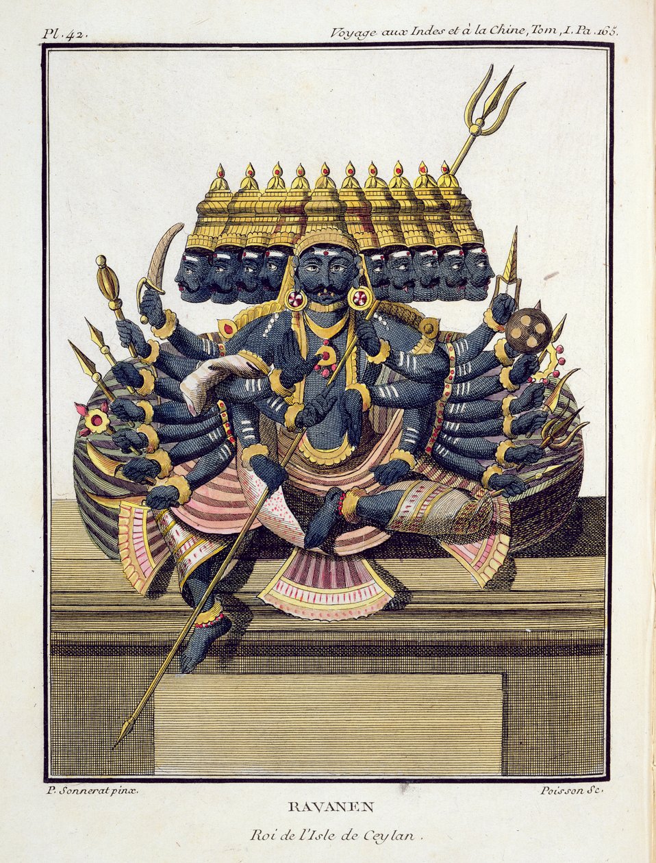 Ravana, rey demonio de Ceilán, de 