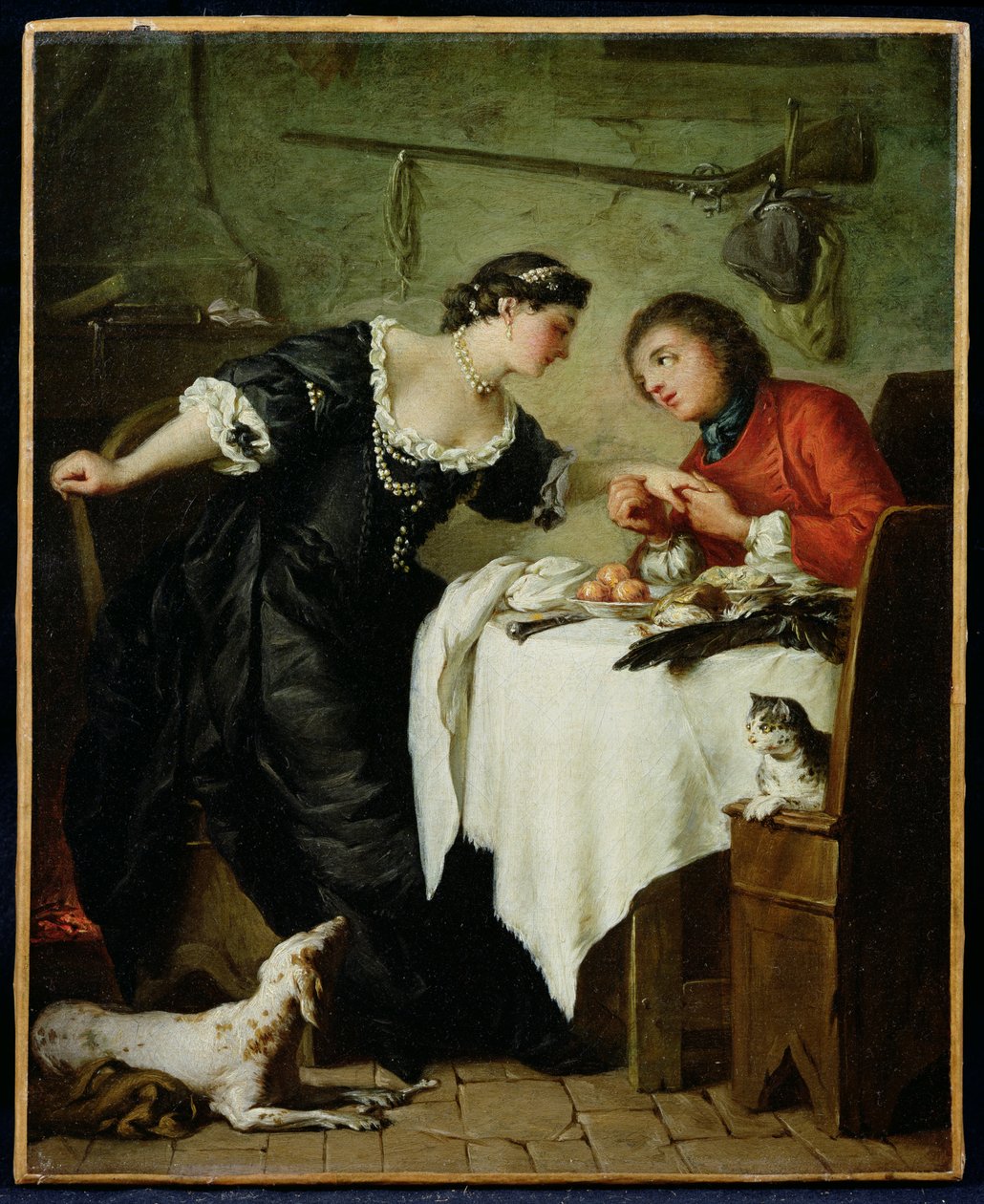 El halcón, ilustración de las Fábulas de La Fontaine de Pierre Subleyras