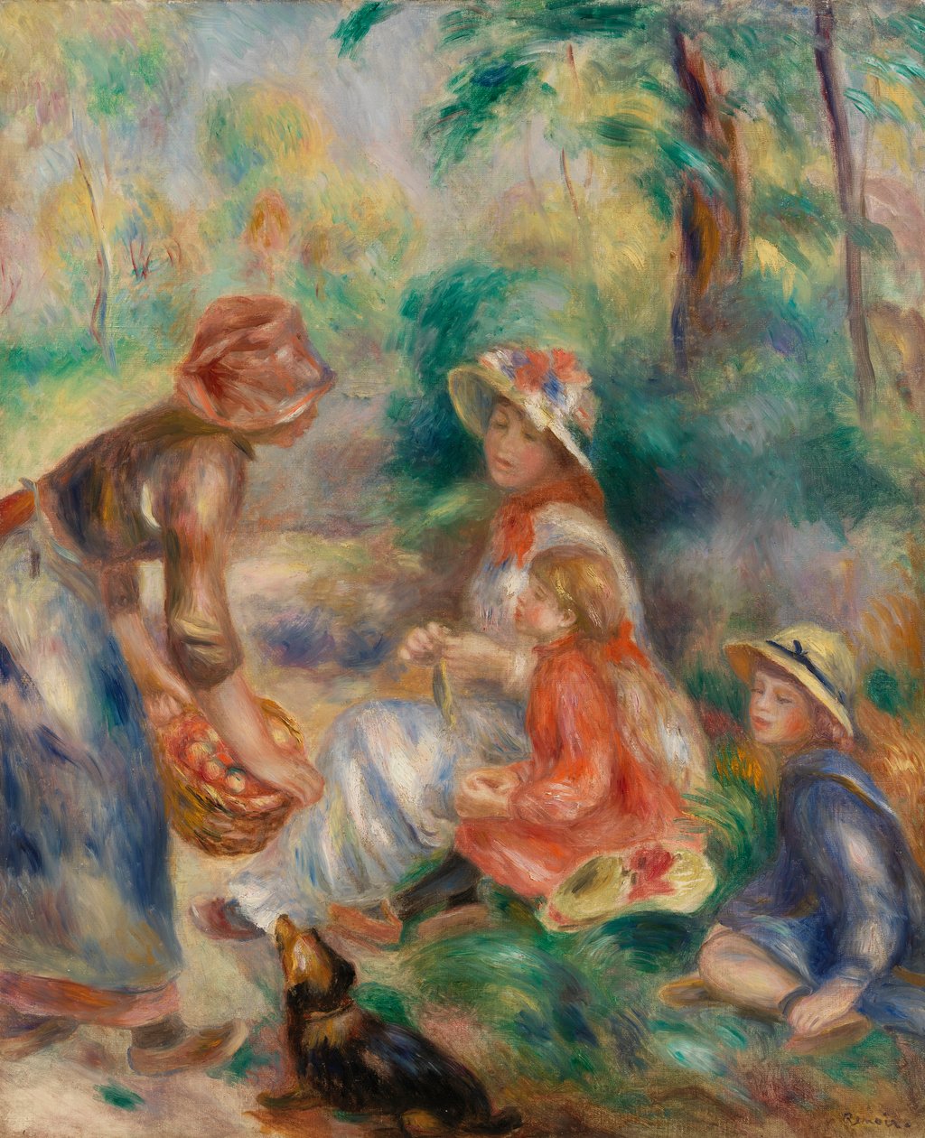 Vendedor de manzanas (La Marchande de pommes) de Pierre-Auguste Renoir