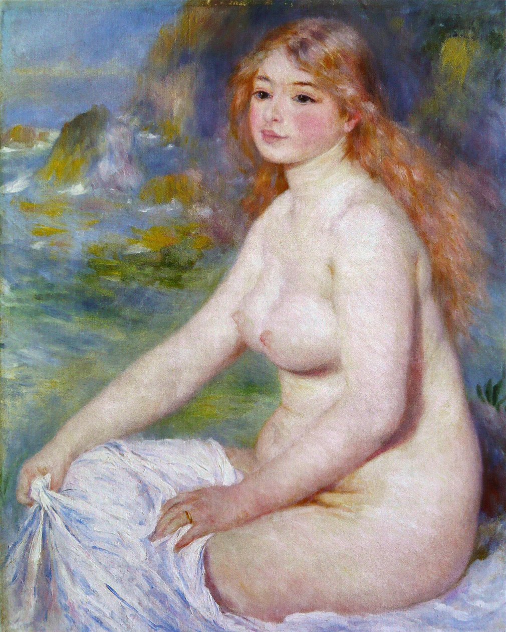 Bañista rubia de Pierre-Auguste Renoir