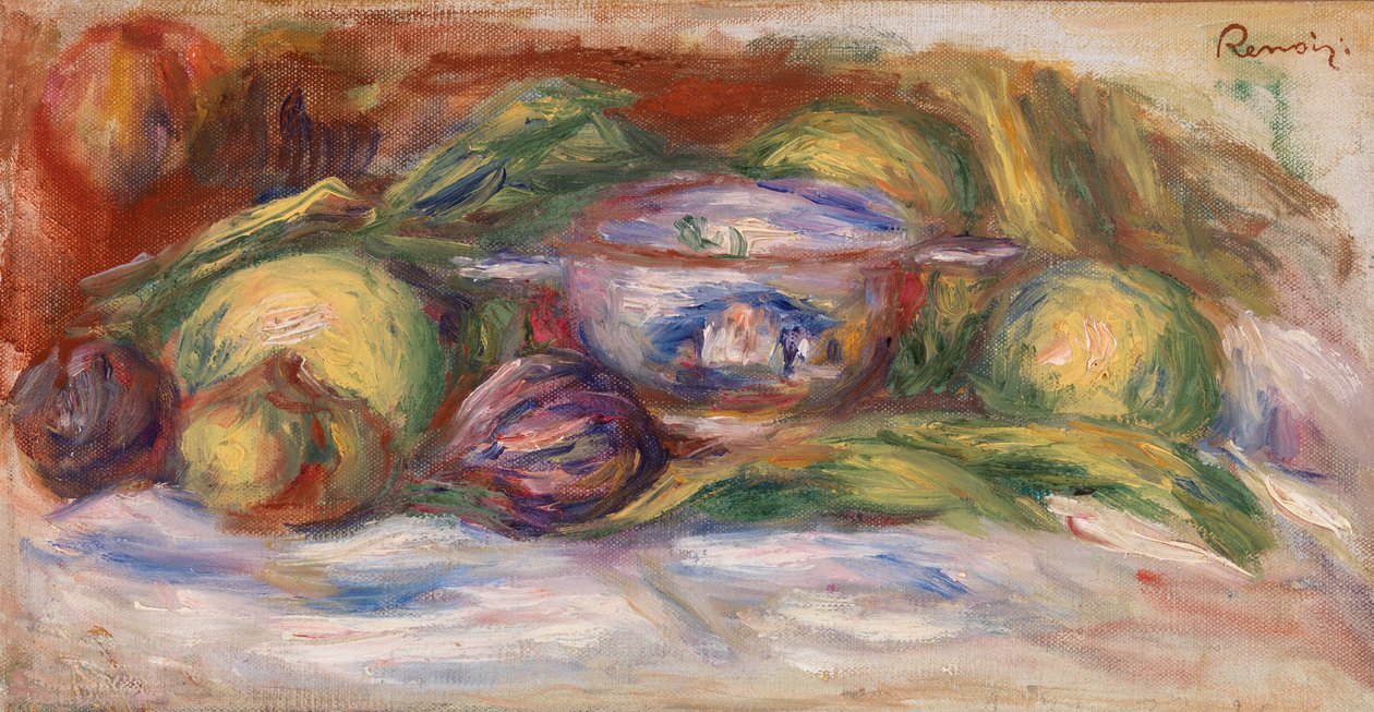 Cuenco, higos y manzanas de Pierre-Auguste Renoir