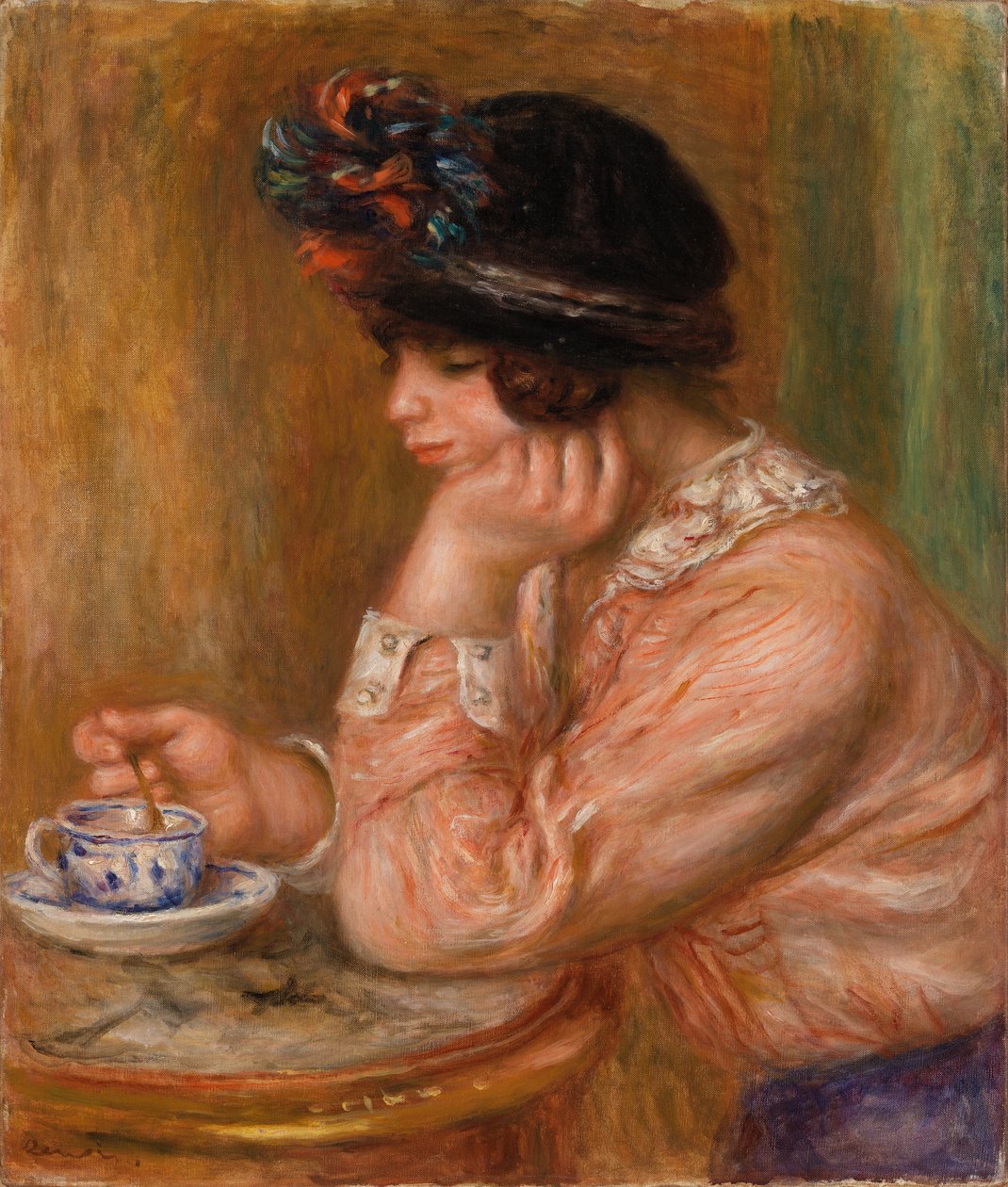 taza de chocolate de Pierre-Auguste Renoir