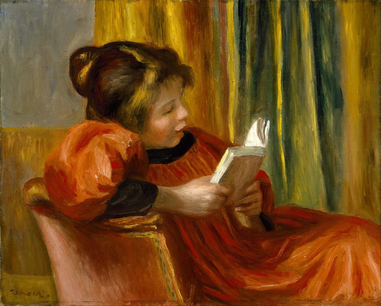 Chica leyendo de Pierre-Auguste Renoir