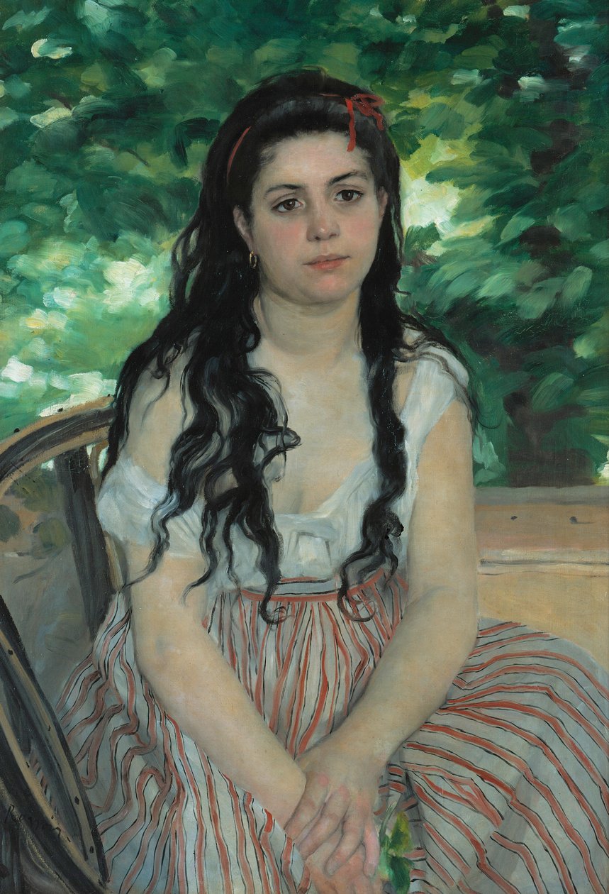 En été - La bohémienne de Pierre-Auguste Renoir