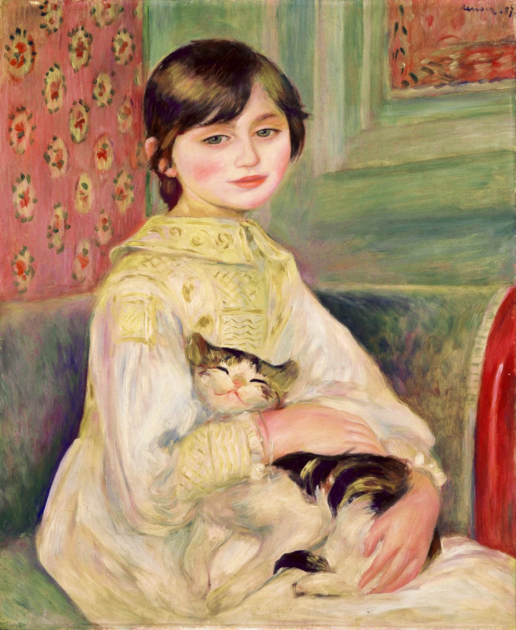 Julie Manet, también conocida como la Niña Gato de Pierre-Auguste Renoir