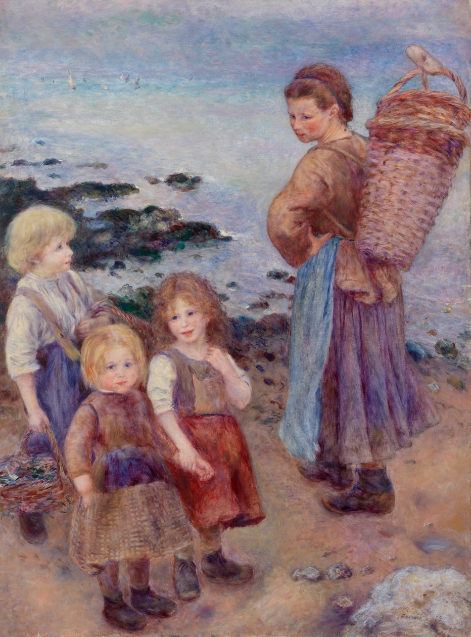 Pescadores de mejillones en Berneval de Pierre-Auguste Renoir