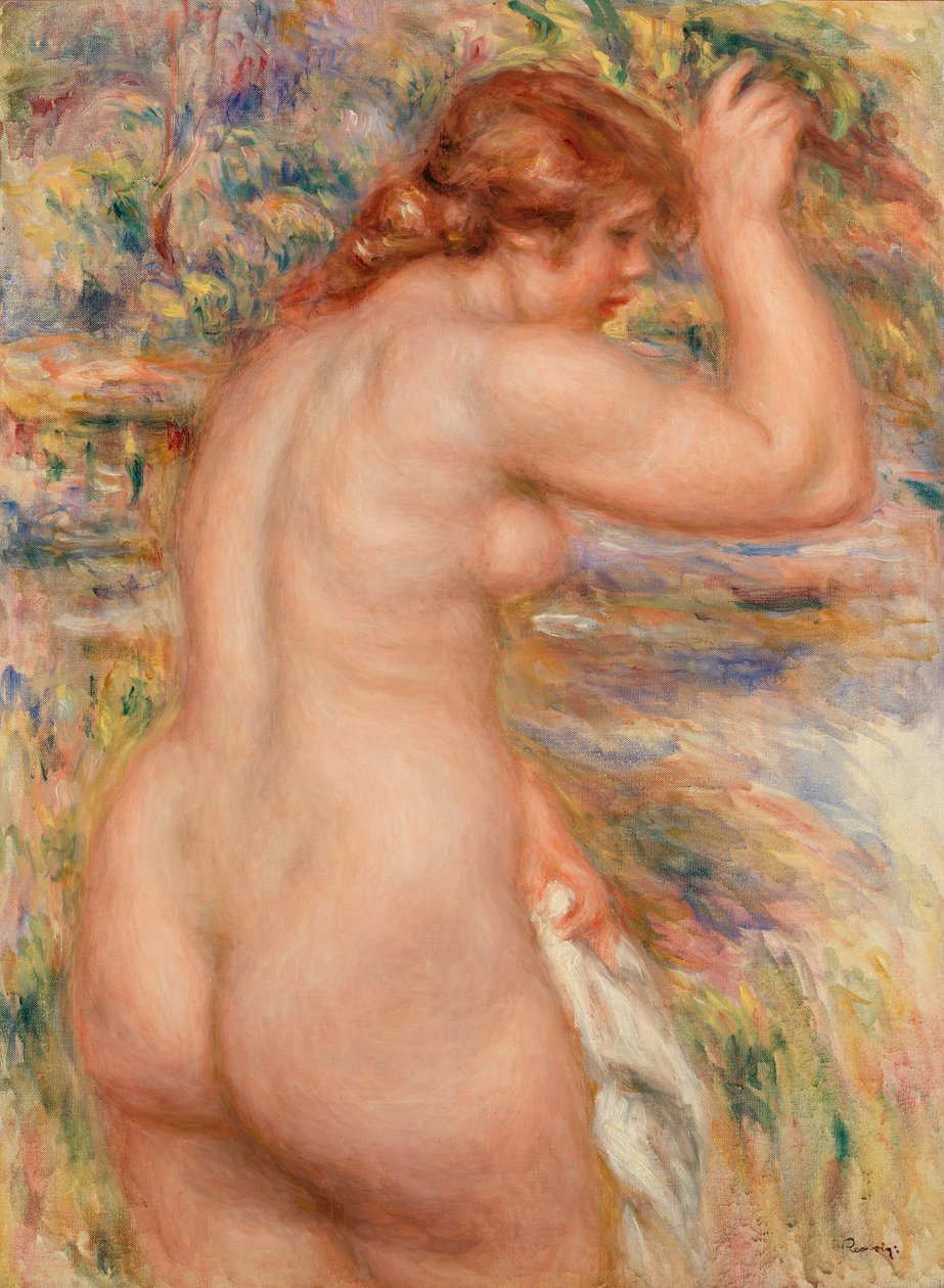 desnudo en un paisaje de Pierre-Auguste Renoir