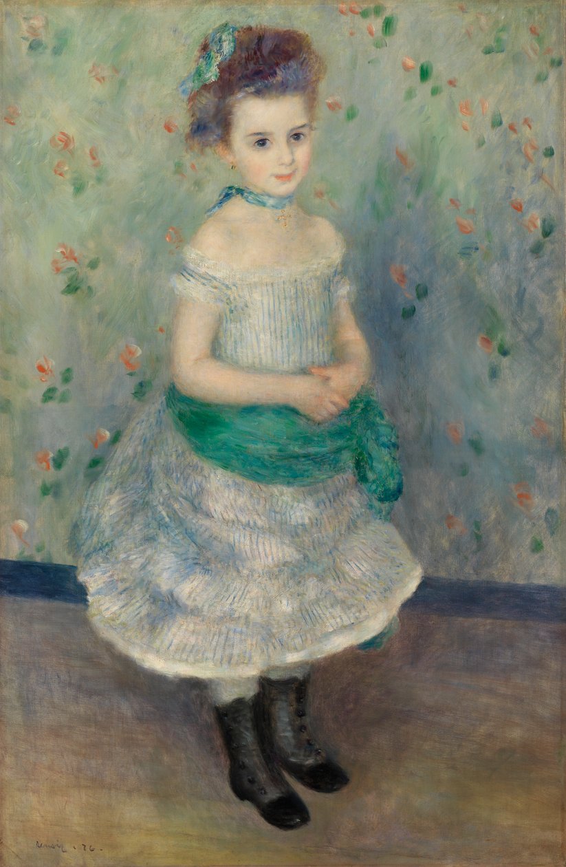 Retrato de Jeanne Durand-Ruel (Retrato de Miss. J.) de Pierre-Auguste Renoir