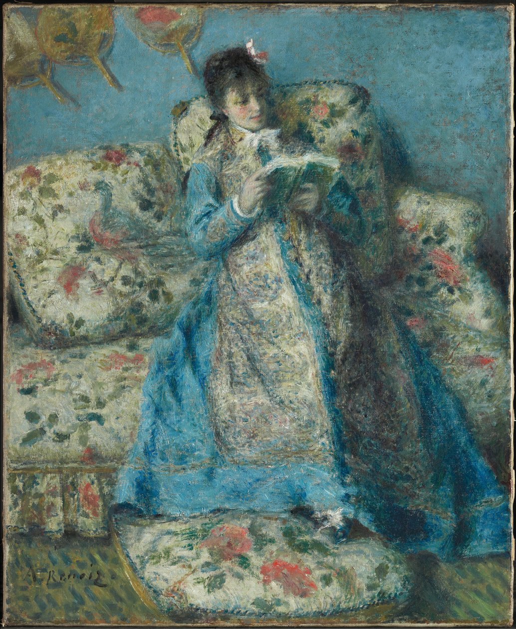 Retrato de Madame Monet (Madame Claude Monet leyendo) de Pierre-Auguste Renoir
