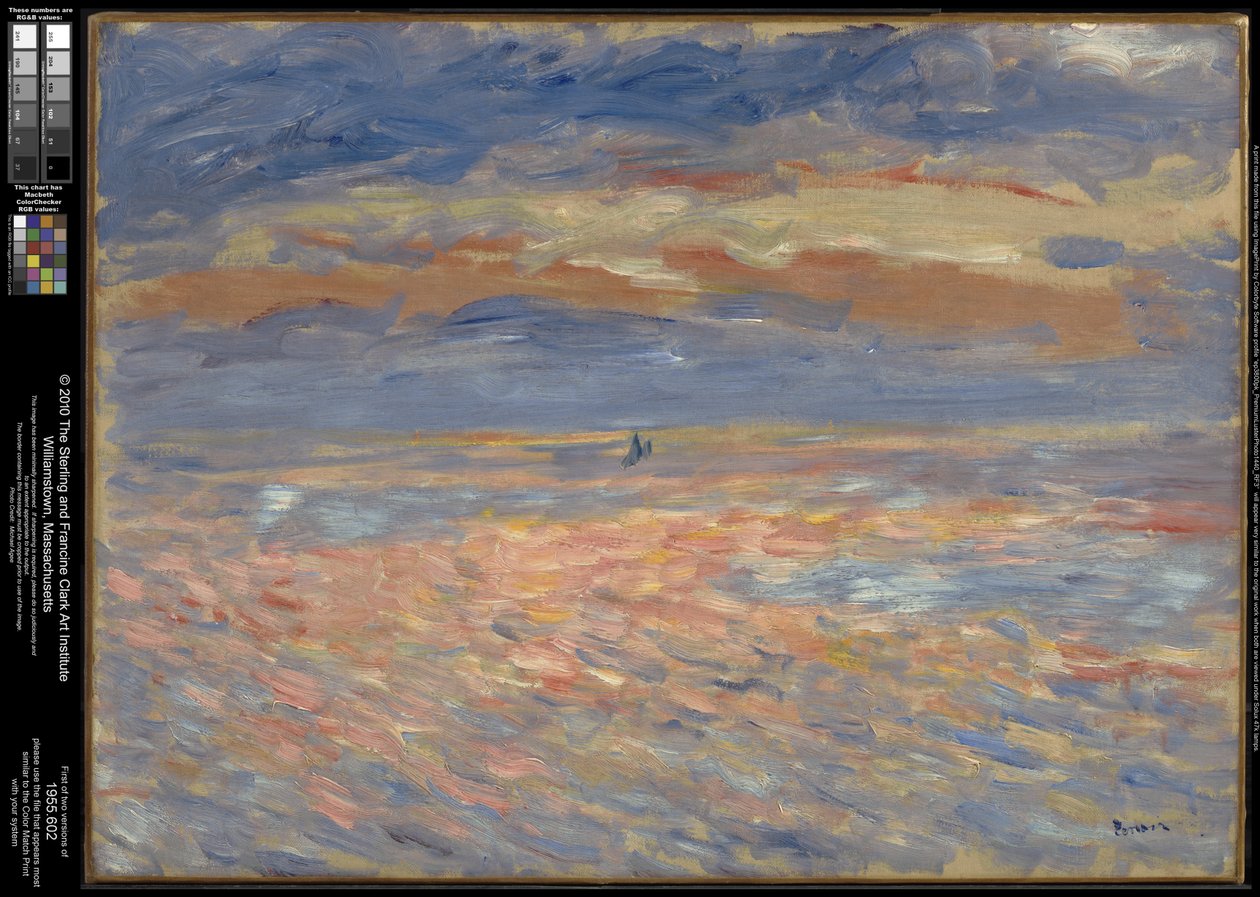 Puesta de sol de Pierre-Auguste Renoir