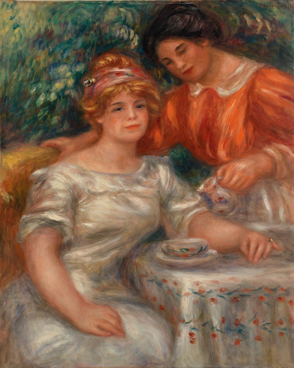 La hora del té de Pierre-Auguste Renoir