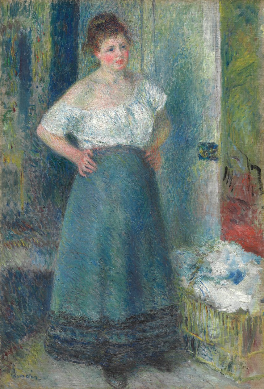 La lavandera de Pierre-Auguste Renoir