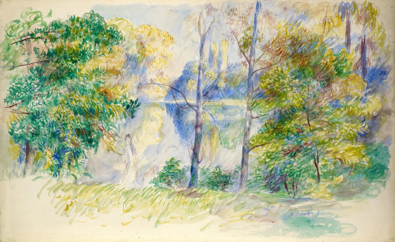 Vista de un parque de Pierre-Auguste Renoir