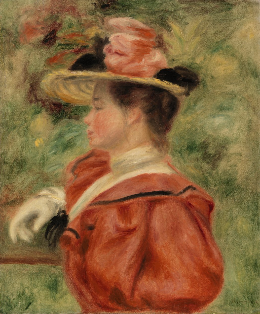 Mujer con guante (Femme au gant) de Pierre-Auguste Renoir