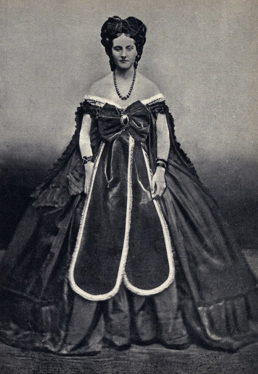 Retrato de la "semi mundana", la Castiglione por Pierson. Fotografía, finales del siglo XIX de Pierre Louis Pierson