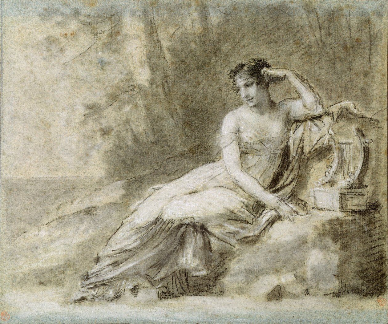 Estudio para un retrato de la emperatriz Josefina de Pierre-Paul Prudhon