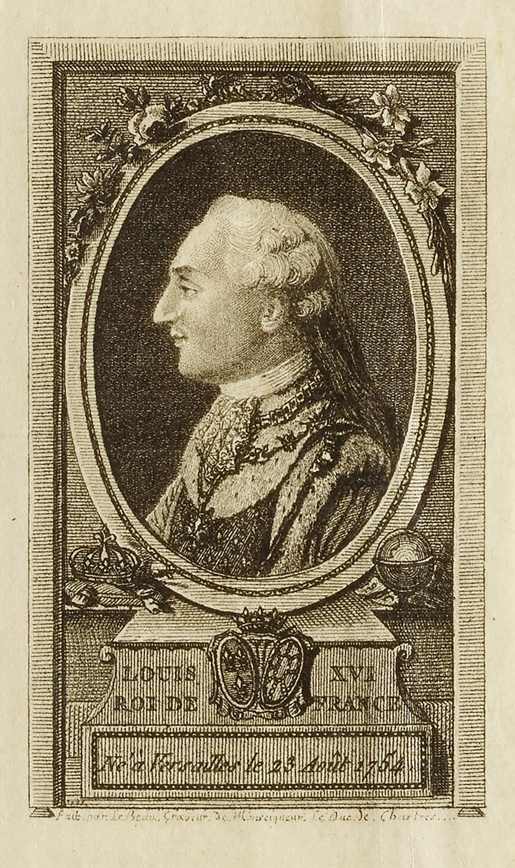Luis XVI--Rey de Francia de Pierre Adrien Le Beau