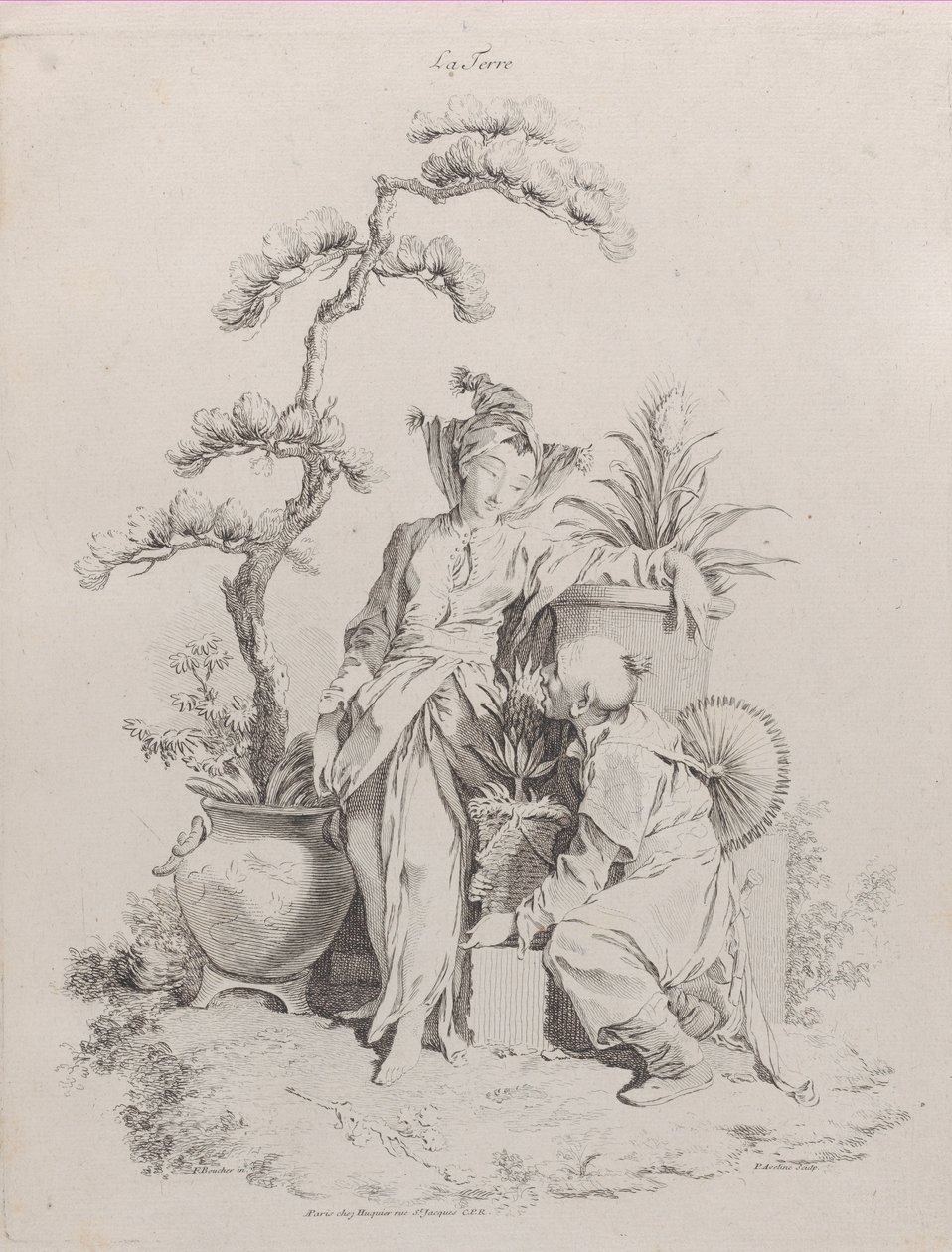 Tierra, de Los Cuatro Elementos, 1738-49 de Pierre Alexandre Aveline