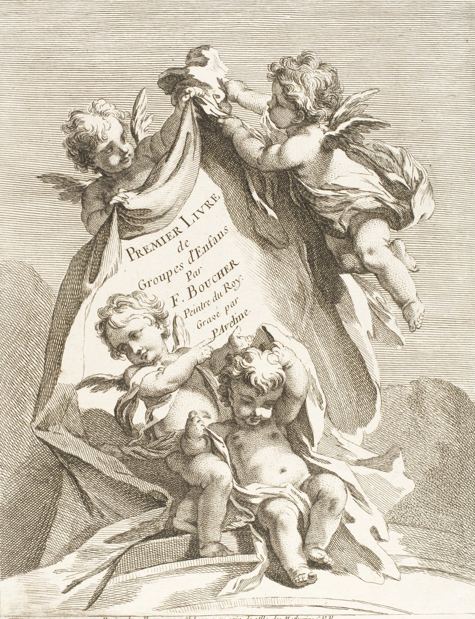 Frontispicio, 1727-60 de Pierre Alexandre Aveline