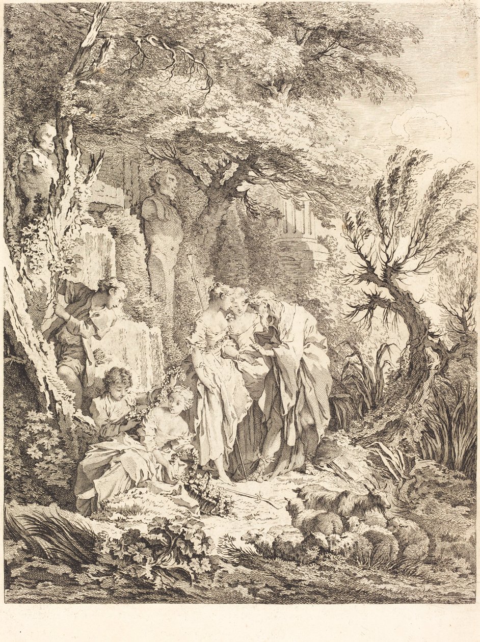 La Buena Aventura, 1738 de Pierre Alexandre Aveline