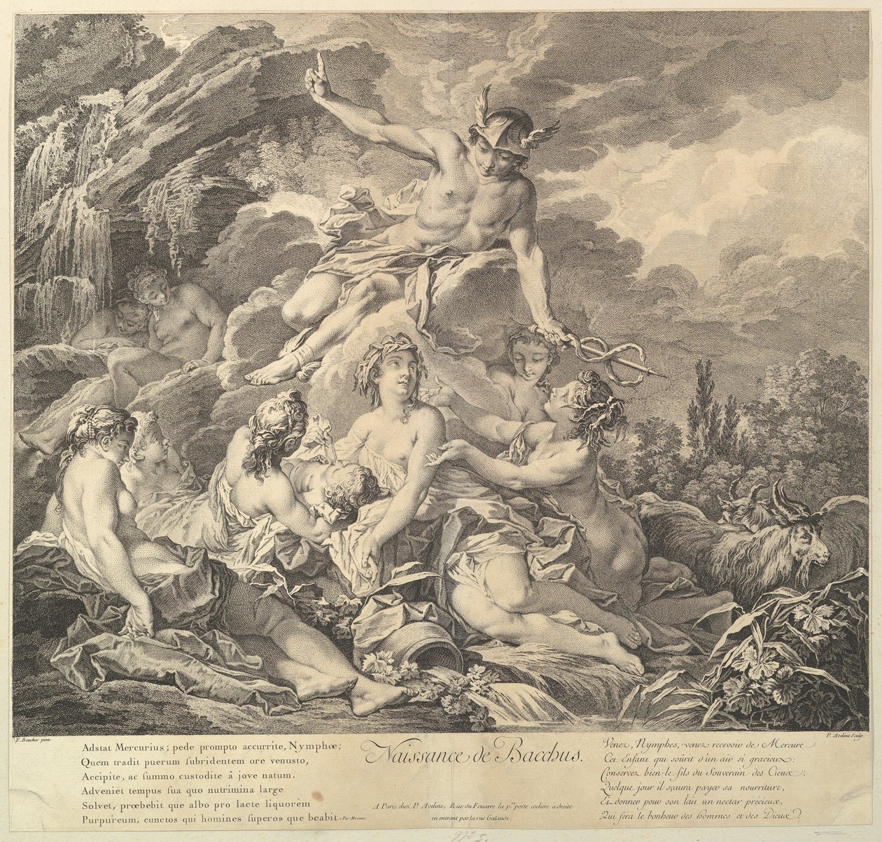 Nacimiento de Baco de Pierre Alexandre Aveline