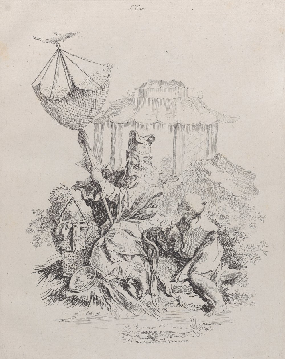 Agua, de Los Cuatro Elementos, 1738-49 de Pierre Alexandre Aveline