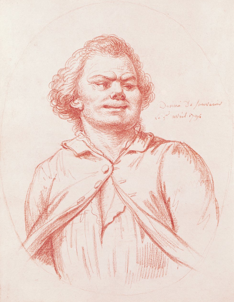 Danton llevado a su ejecución, 1794 de Pierre Alexandre Wille