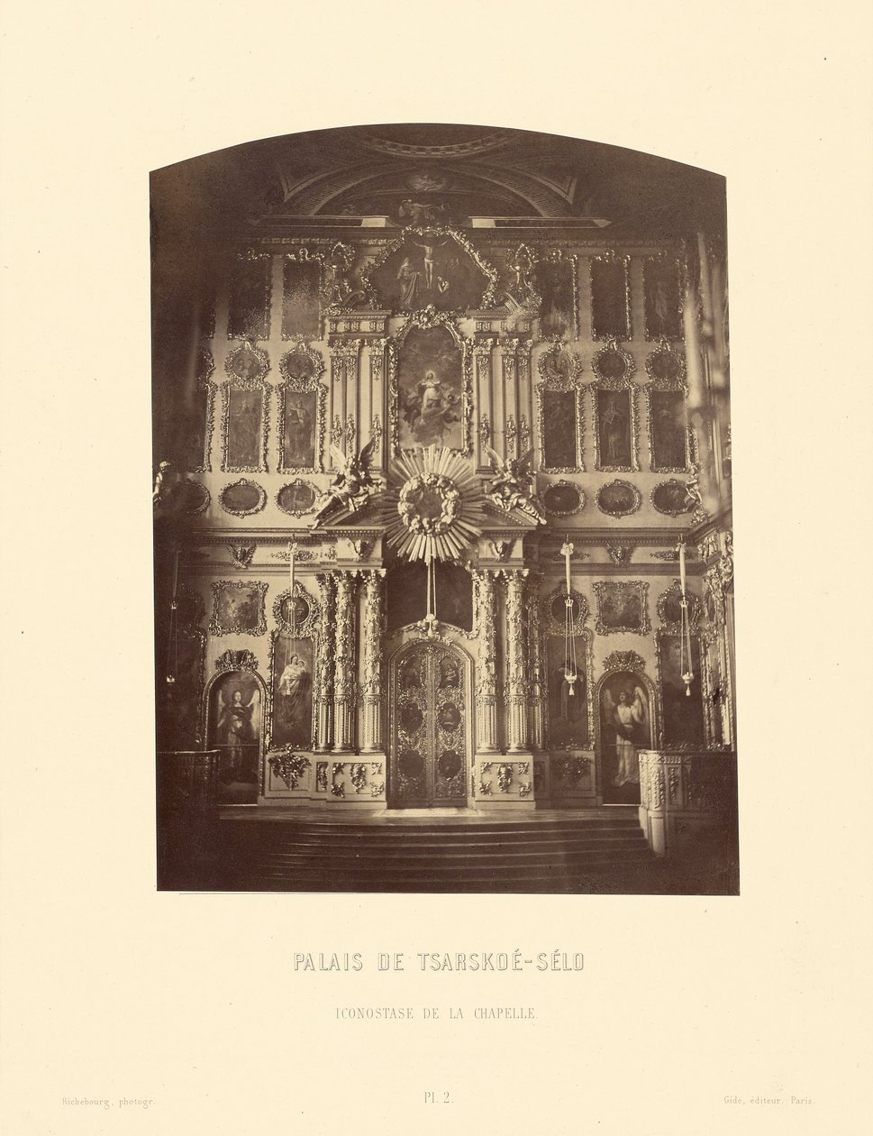 Palacio Tsárskoe-Selo, Iconostasio de la Capilla de Pierre Ambrose Richebourg