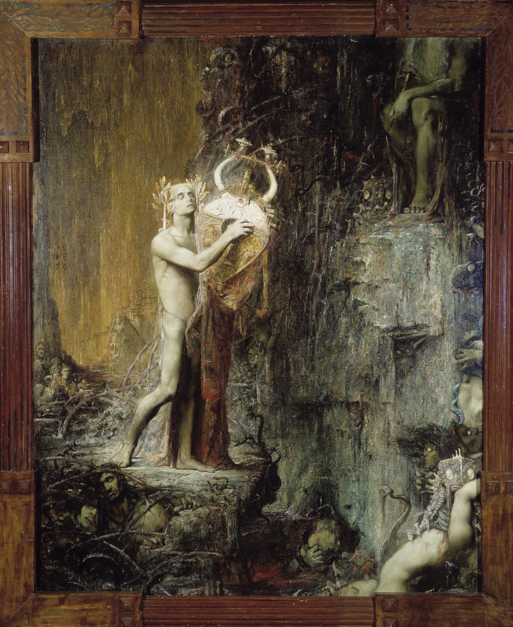 Orphee aux Hell Ilustración para la ópera "Orfeo" de Monteverdi de Pierre Amedee Marcel Beronneau