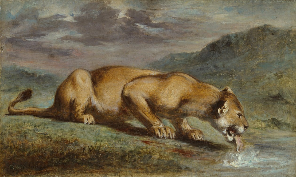Leona herida de Pierre Andrieu