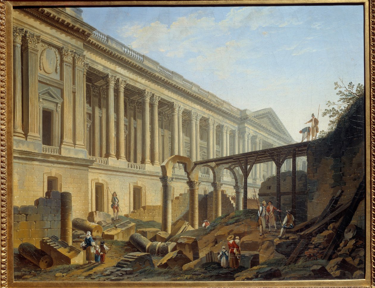 Despeje de la Columnata del Louvre de Pierre Antoine Demachy
