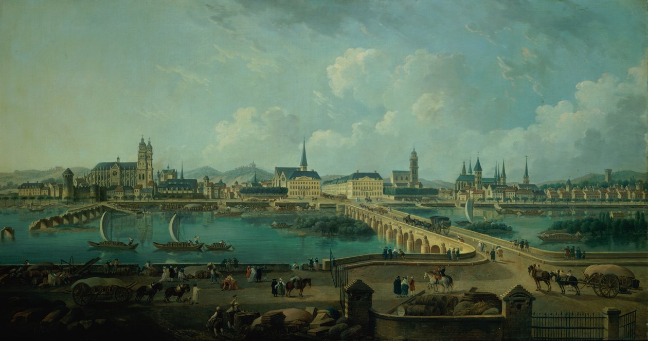 Vista panorámica de Tours, 1787 de Pierre Antoine Demachy