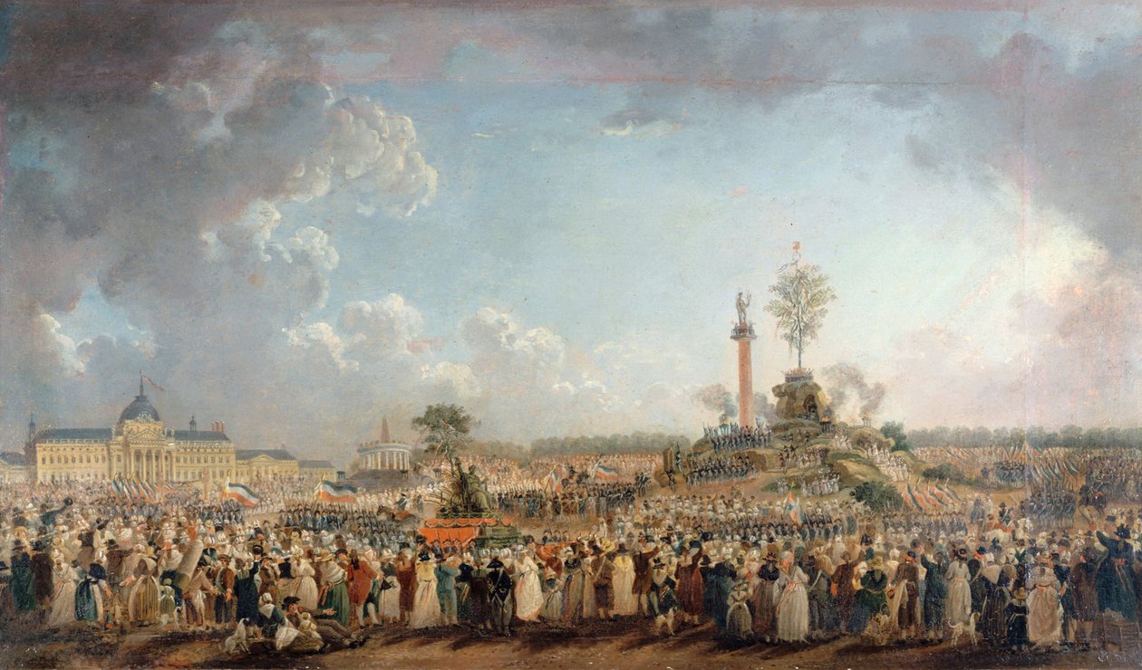 El Festival del Ser Supremo en el Campo de Marte, 8 de junio de 1794, 1794 de Pierre Antoine Demachy