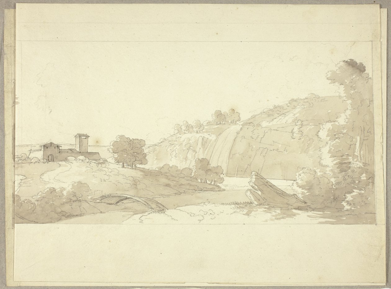 Paisaje panorámico italiano de Pierre Antoine Mongin