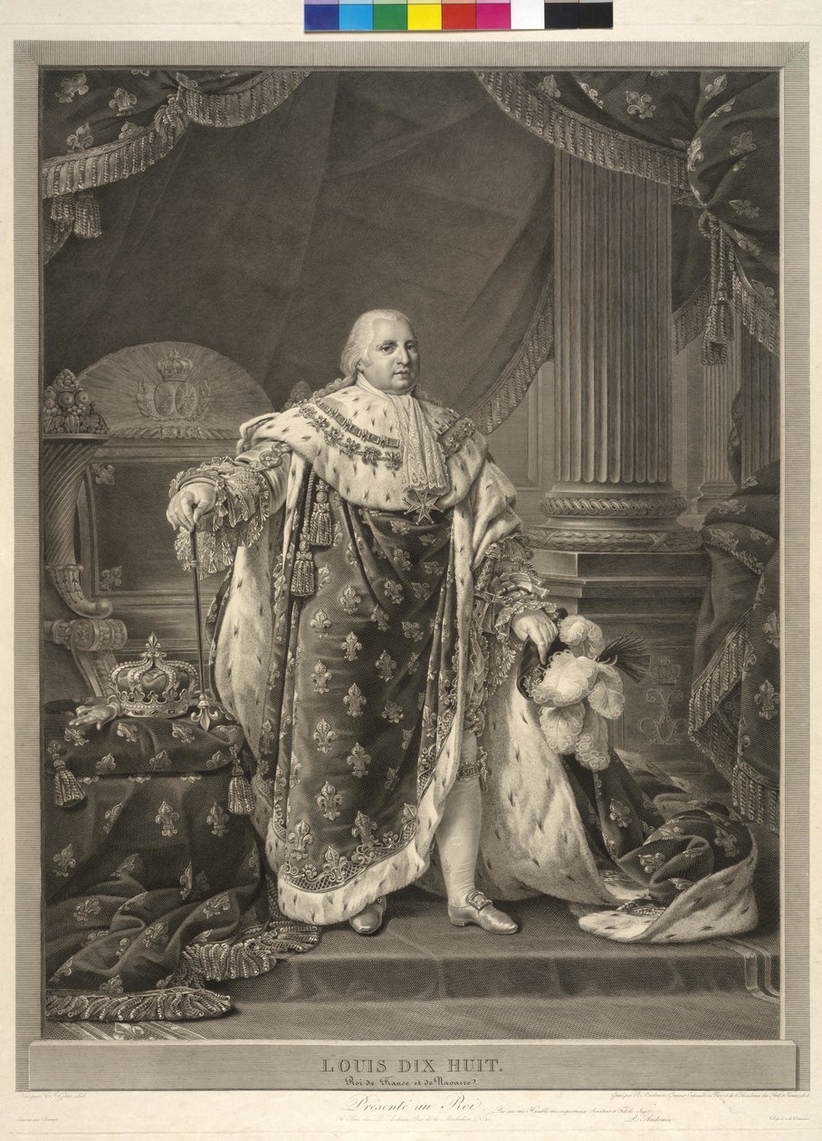 Rey de Francia Luis XVIII de Pierre Audouin