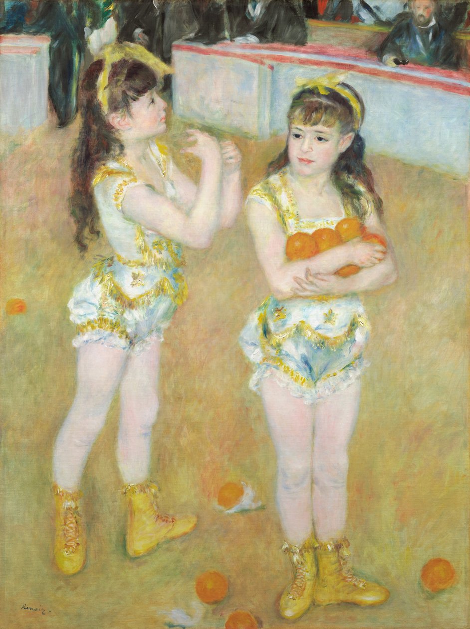 Acróbatas en el Circo Fernando (Francisca y Angelina Wartenberg) de Pierre Auguste Renoir