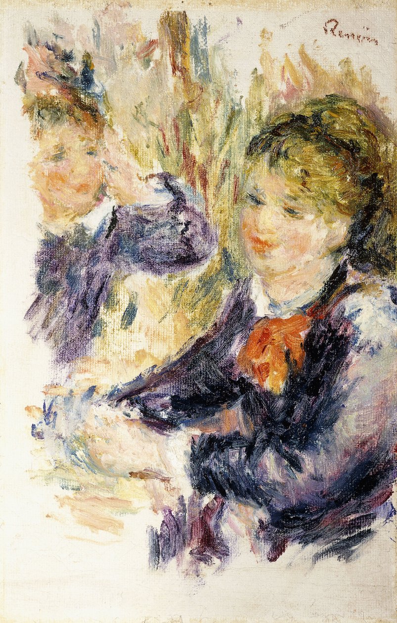 En la modista de Pierre Auguste Renoir