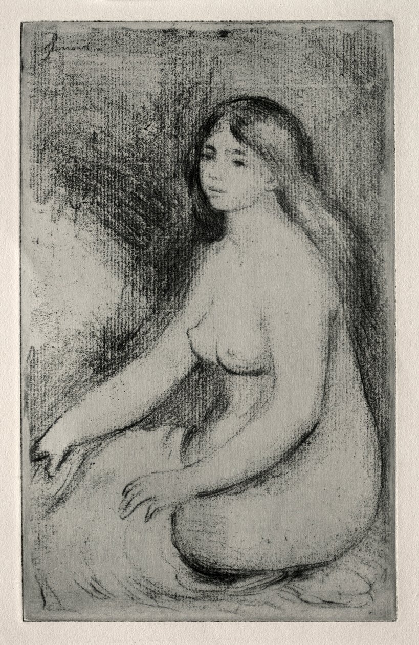 Baigneuse assise de Pierre Auguste Renoir