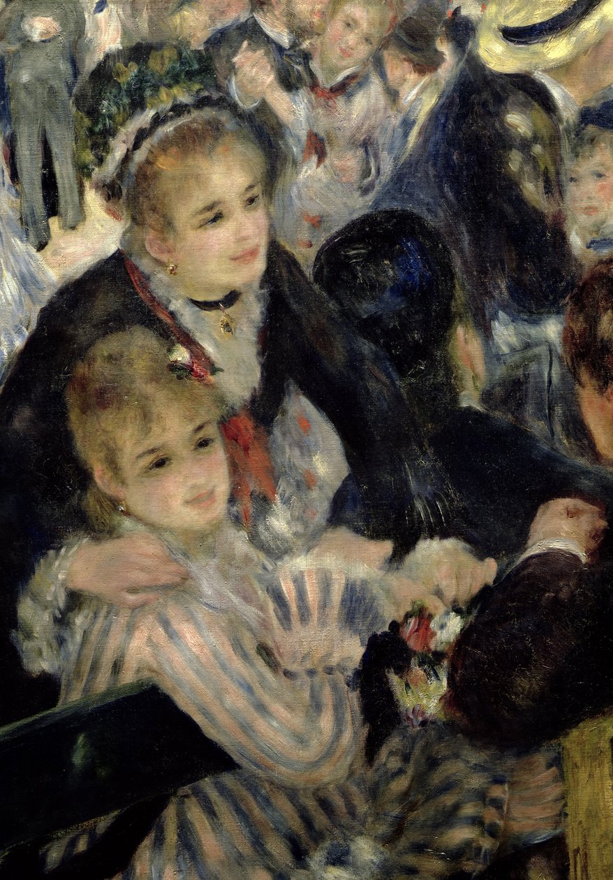 Baile en el Moulin de la Galette (detalle) de Pierre Auguste Renoir