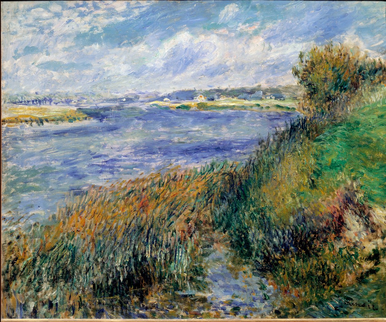 Orillas del Sena en Champrosay de Pierre Auguste Renoir