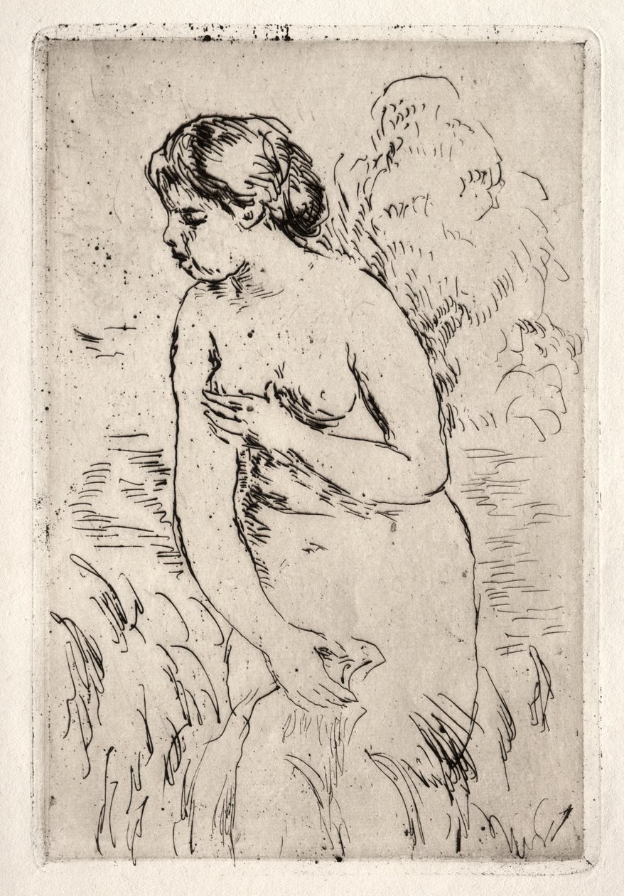 Bañista de pie hasta las rodillas de Pierre Auguste Renoir