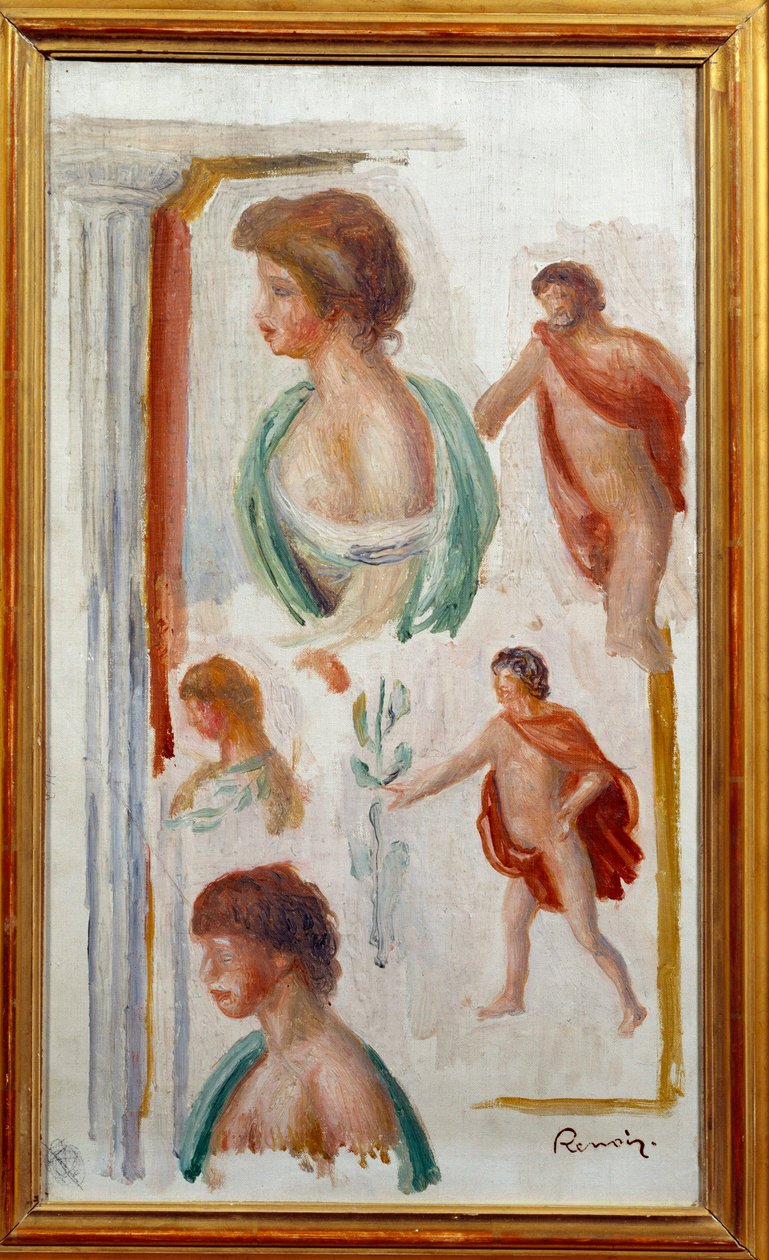 Personajes de la tragedia antigua de Pierre Auguste Renoir