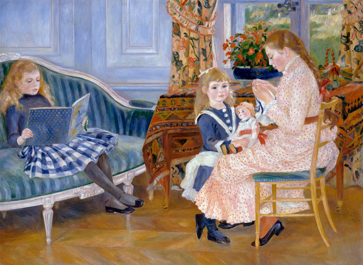 La tarde de los niños en Wargemont, 1884 de Pierre Auguste Renoir
