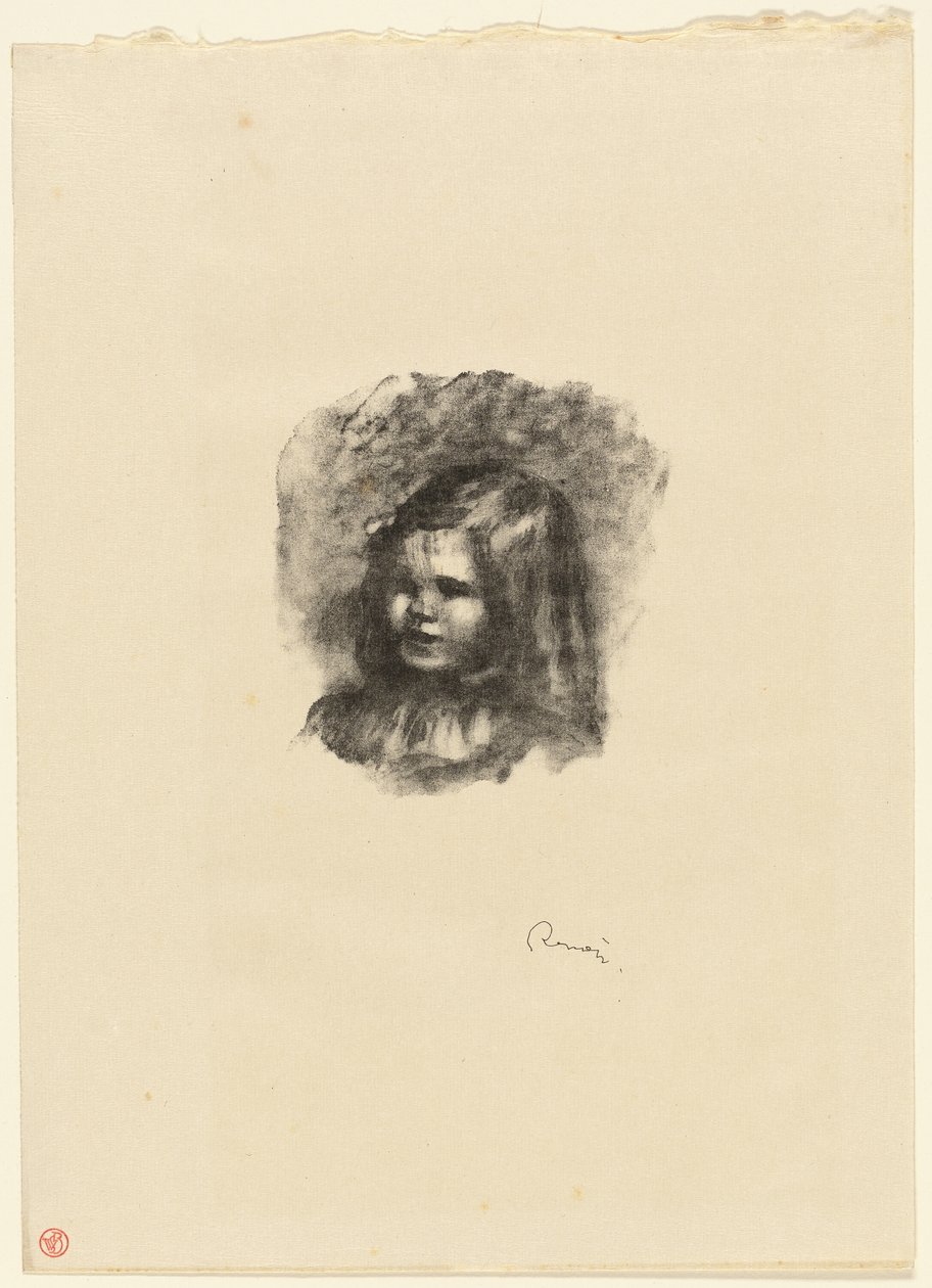 Claude Renoir, girado a la izquierda de Pierre Auguste Renoir