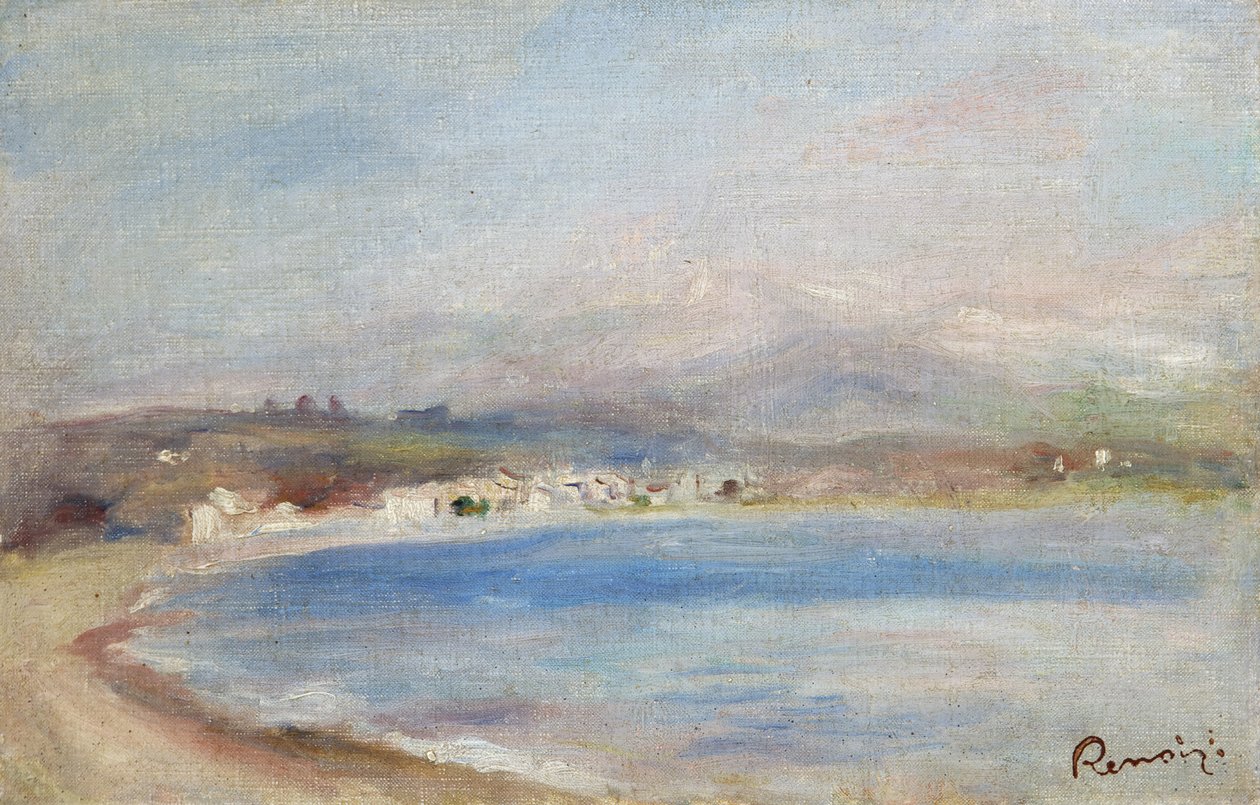 Cros de Cagnes, Mar, Montañas, c.1910 de Pierre Auguste Renoir