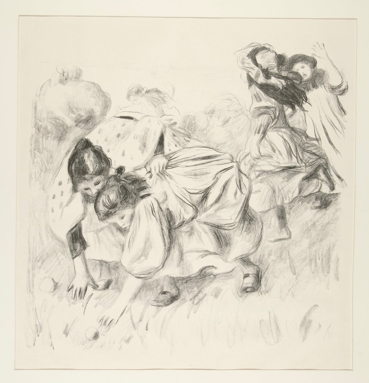 ¿Niños jugando? la pelota (niños jugando a la pelota) de Pierre Auguste Renoir