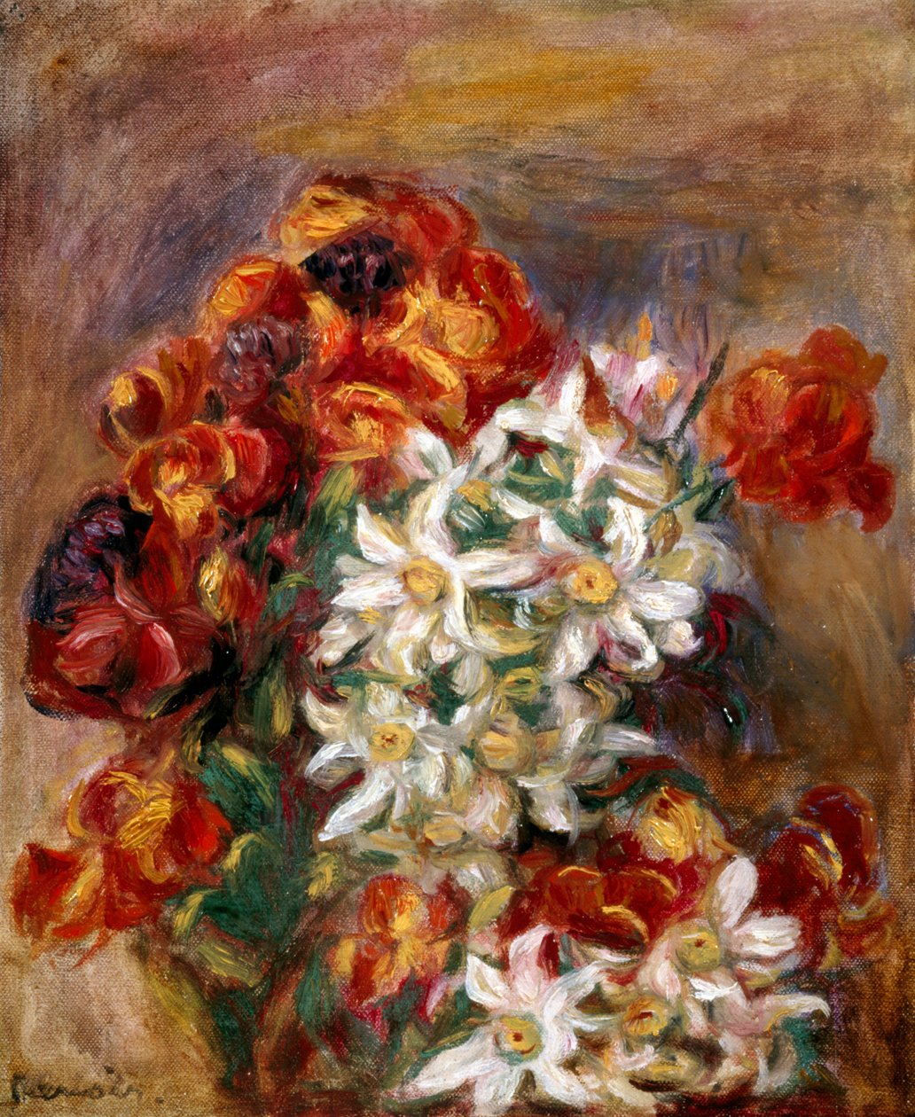 Flores. Pintura de Pierre-Auguste Renoir (Pierre Auguste Renoir de Pierre Auguste Renoir